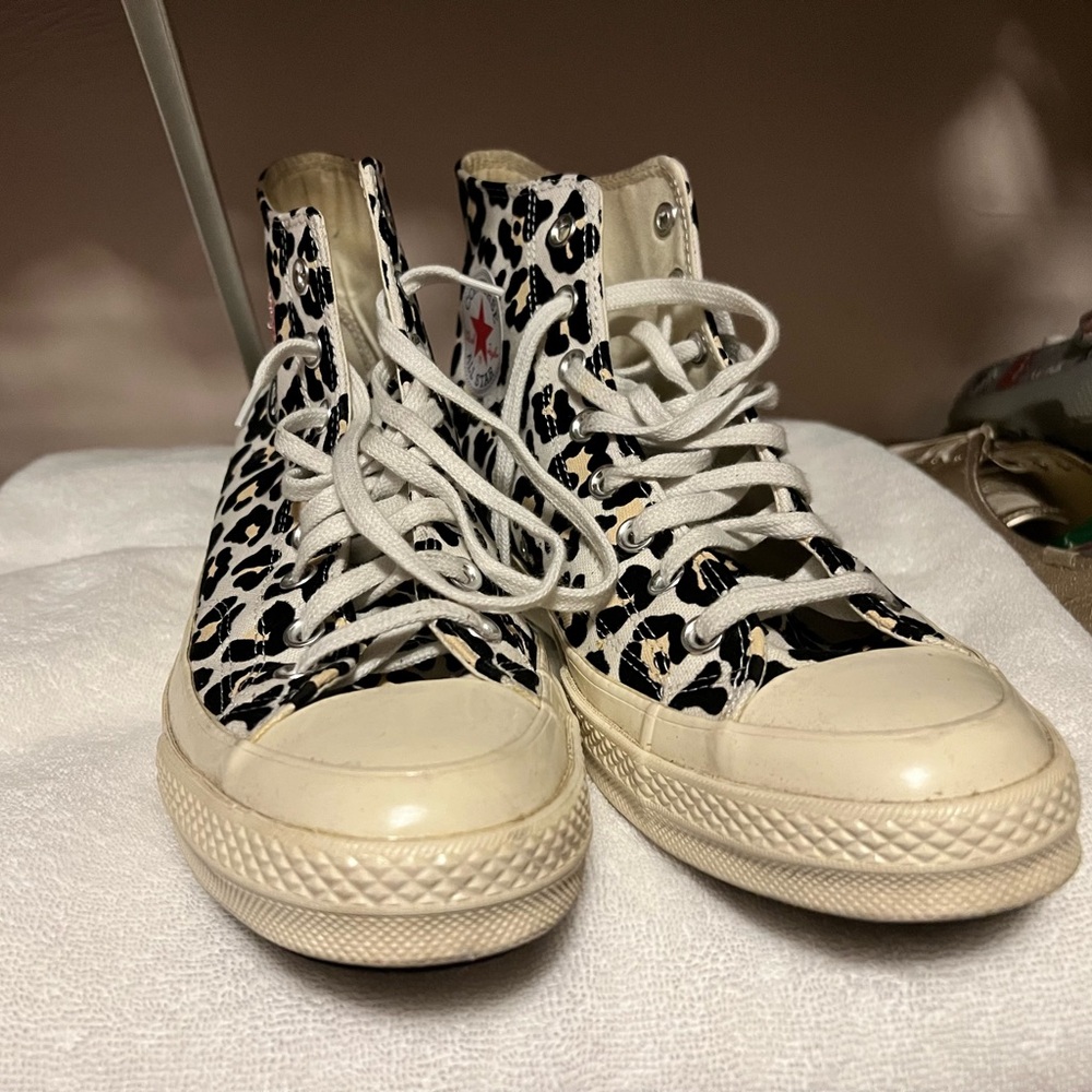 Converse All-Star Leopard Cheetah high top sneakers